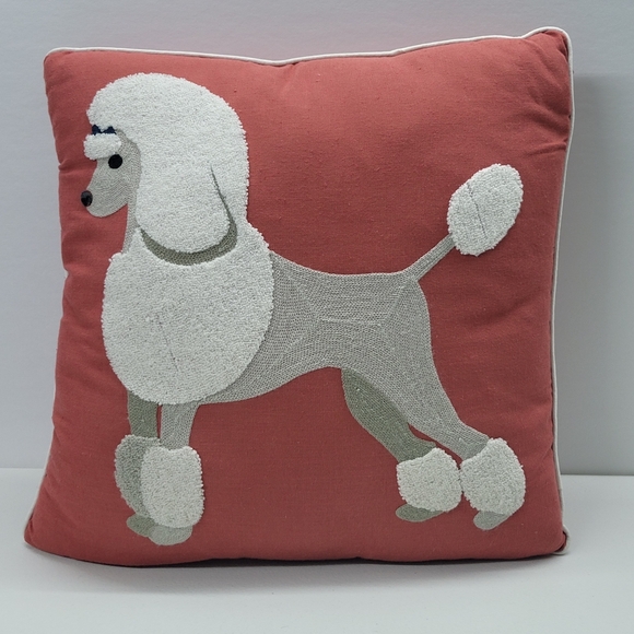 Poodle Designer Pillow with Poodle accent pillow - Picture 2 of 6